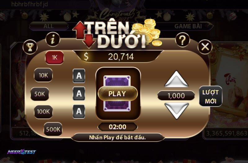 Neer test Card Games - Handling Tilt